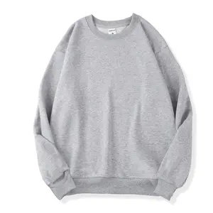 Freaswind Women Solid Color Basic Drop Shoulder Round Crew Neck Sweatshirts Standard Size 100% Cotton Sports Oversized Pullover Clothing Casual Womenswear Fashion Baggy Hoodie Sweaters Tops Underwear Lady Comfort Long Sleeve Crewneck