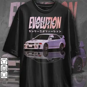 Japanese Evo 5 Shirt , Evolution 5 JDM Legend Tee, Retro Car Enthusiast T-Shirt