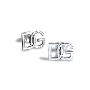 Pair of Intertwined Interlocking Initial Earrings