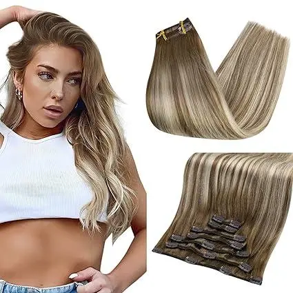 #6/60/6 Chestnut Brown Ombre Brown With Blonde