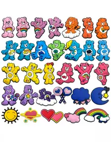 31 Piece Shoe Charms For Slides Clogs Sandals,PVC Shoe Decorations Accessories Buckle For Kids Christmas Birthday Gifts