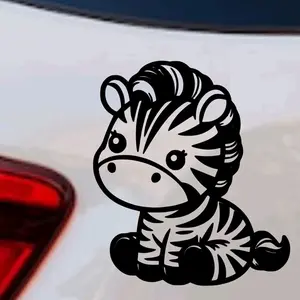 Baby Zebra  Decal/Sticker for Car Truck SUV Home Decor Cell Phone Laptop Tumbler Accessories Driving vinyl Waterproof Car Sticker Decal
