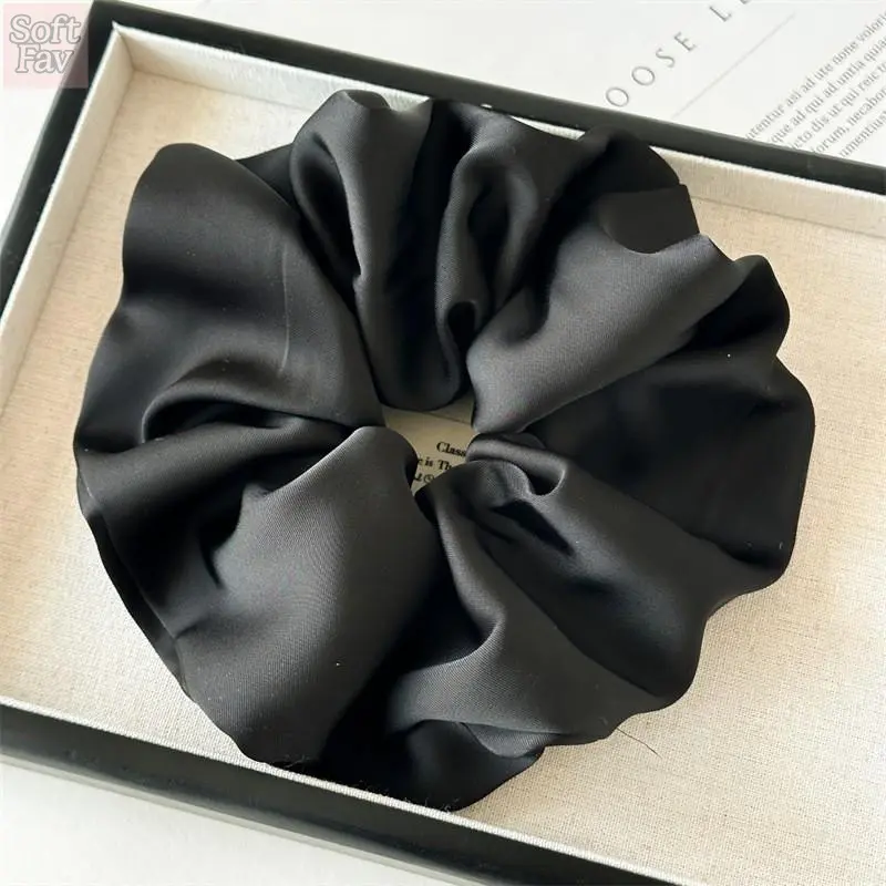 SoftFav 2026 Large Satin Scrunchie Collection Solid Color Hair Ties High Elasticity Secure Fit for High Ponytails Wholesale Option Versatile Stylish Hair Accessories outdoorfun SoftFav 2026 Large Satin Scrunchie Collection Solid Color Hair Ties High Elasticity Secure Fit for High Ponytails Wholesale Option Versatile Stylish Hair Accessories outdoorfun