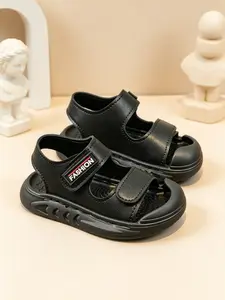 Toddler Closed Toe Sandals for Boys & Girls | Non-Slip Easy Strap Outdoor Beach Shoes | Durable Anti-Collision Summer School Sandals