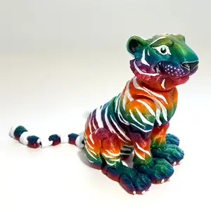 Tiger - 3D Printed Articulating Figurine Decor Plastic
