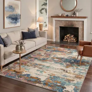 【Deals For You Days】BEIMO Rug – Soft, Pet Friendly, Machine Washable, Non-Slip Area Rug, Home Carpet & Floor Decor, Ideal for Any Room ,ARA017-DEEPBLUE