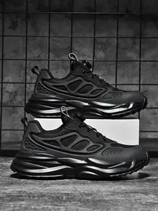Men's Steel Toe Safety Shoes, Anti-Puncture Breathable Mesh Work Boots, Non-Slip Outdoor Labor Footwear for Construction Sites