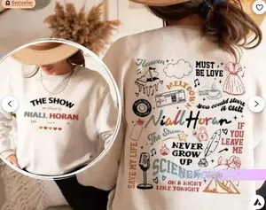 Niall Hran Tshirt, Nall Hran 2 Side Shirt, Nall Hran Hoodie, The Show Album Track List Shirt, Niall Horan Music Tour Sweatshirt
