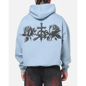 Saint Morta Conviction Boxy Hoodie Denim Blue
