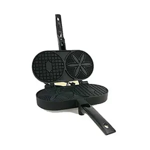 Electric Pizzelle Maker-Non-Stick Coated