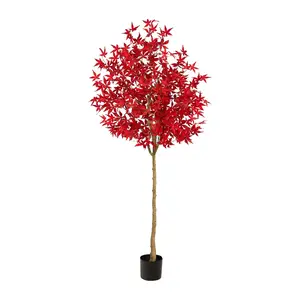 Nearly Natural 6' Autumn Maple Artificial Fal l Tree