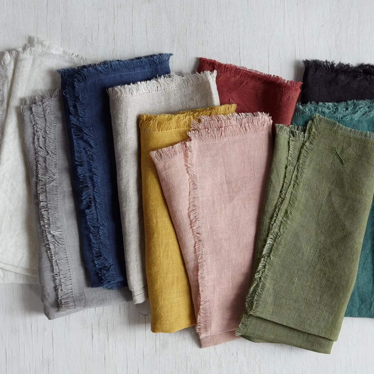Solid Linen Napkins, Natural Color