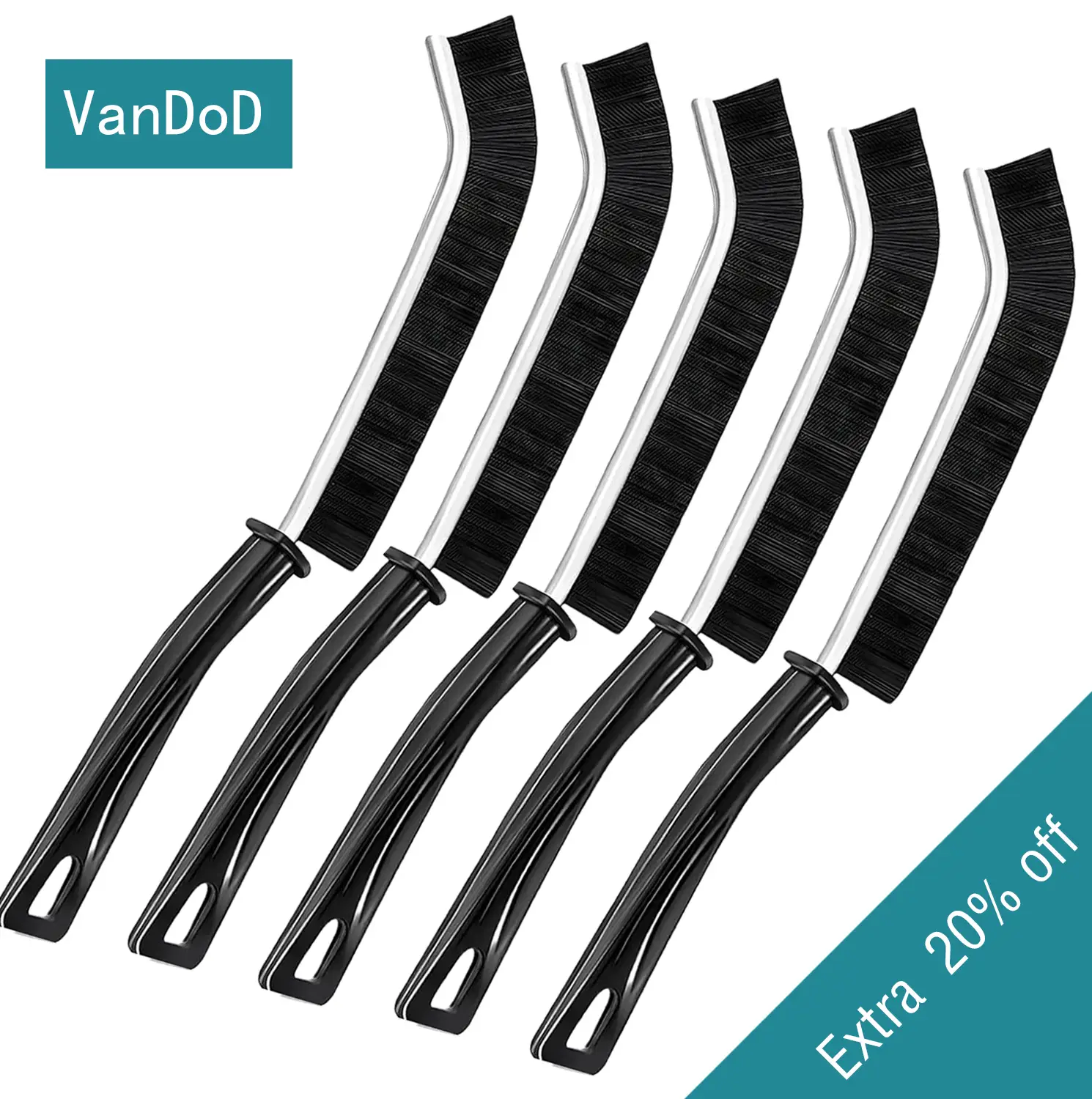 5 Pcs Crevice Cleaning brush,Mom's Ultimate Crevice Cleaner Pack -Bristle Brushes for Tile Grout, Hard Bristle Gap Brush,for Bathroom Household Kitche