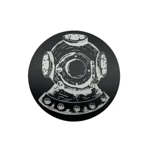 3-Inch Round Dive Hat Vinyl Sticker