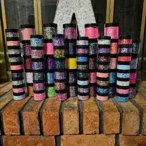 21lb Glitter Jar Bundle - 32 4oz, 13 2oz, 53 1oz, 208 10g Jars