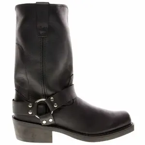 Durango Mens Harness Square Toe Pull On Casual Boots Mid Calf - Black