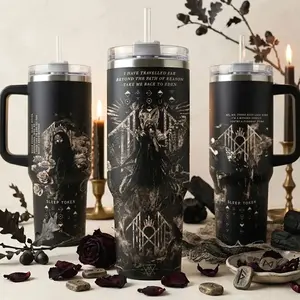 Sleep Token Band Merch Tumbler, Take Me Back To Eden Lyrics Stainless Steel Water Bottle, 20oz 40oz