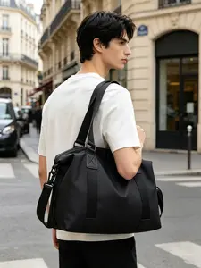 Large Capacity Backpack, Oxford Fabric, Business Style, Travel Bag, Gym Bag, Sports Bag, Durable Lightweight, All Seasons, Men's Backpack