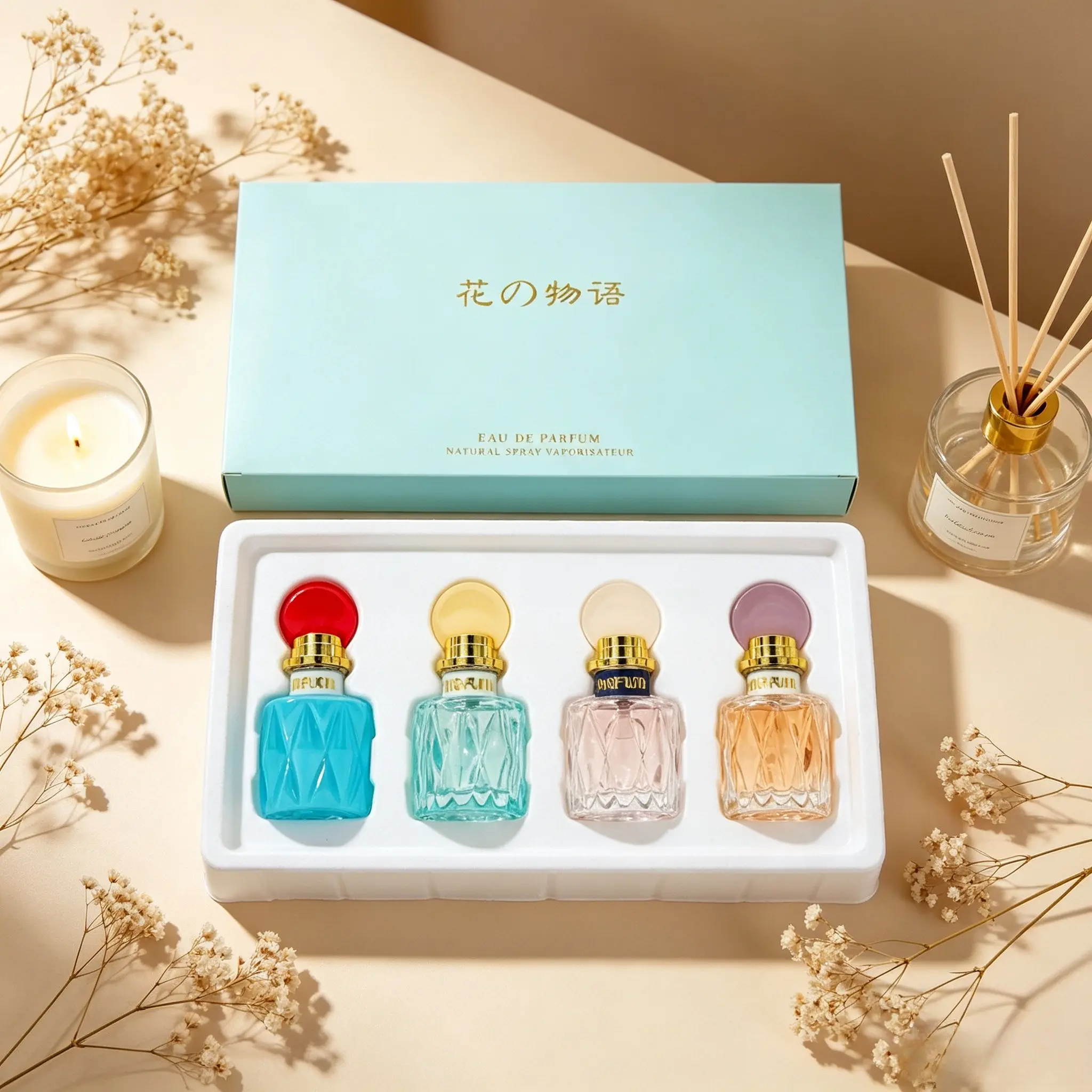 Women's Perfume Gift Set, 4 X 20ML Eau De Toilette, Signature, Blue Breeze, Bloom, Citrus Flow, Floral Fragrance Collection