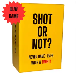 Shot Or Not? Never Have I Ever With A Twist Party Board Game Family Tabletop Games 100 Cards For Unforgettable Stories And Laughs