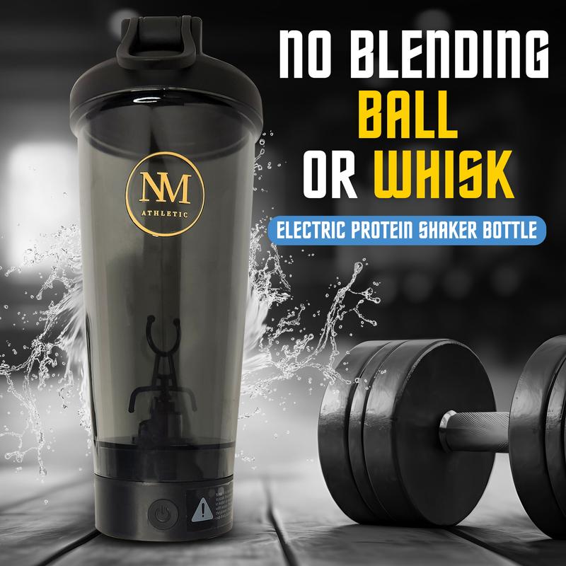 Premium Electric Protein Shaker Bottle - 20oz, Rechargeable, BPA-Free, Self-Stirring Mixer for Smooth Shakes and Supplements