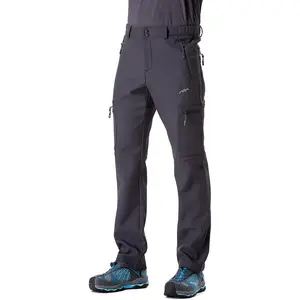 Men's Fleece Lined Insulated Softshell Pants, Water and Wind-Resistant