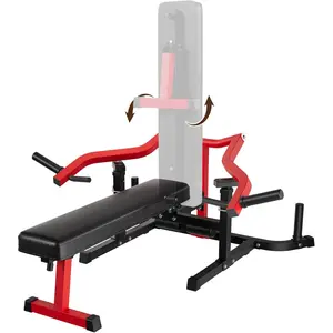 Chest Press Machine for Home Gym, 450LBS Max Weight Bench Press Machine with Independent Converging Arms, Adjustable 30° Flat Incline Bench for Chest, Ab Workouts Upper Chest Equipment