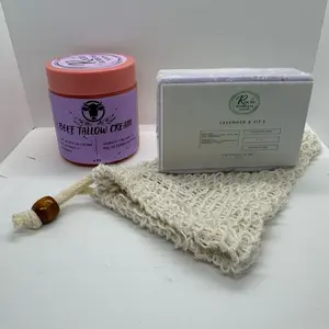 Crema,jabón y accesorio