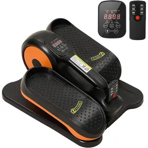 Under Desk Elliptical Machine,Electric Ellipse  Exerciser as See  TV with Remote Control,12 Level Speeds Seated Pedal Exerciser for Seniors Adults, Manual & Auto Mode