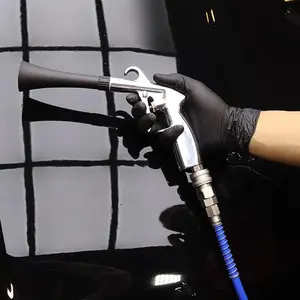 Tornado Cleaning Gun with Brush, Tornado Dry Cleaning Gun, High-pressure Dry Blower, Powerful Blower Gun,igh-Pressure Car Detailing Dry Washing Gun,Works with Air Compressor for Deep-Cleaning Hard-to-Reach Areas