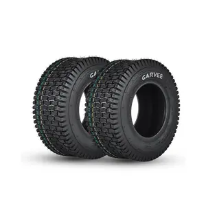 2 Pack 16x6.50-8 Lawn Mower Tire, V Pattern, 16x6.5-8 NHS Tire, 16x6.50-8 Tires for Lawn & Garden Riding Mower Tractor Golf Cart Utility Vehicles,4PR Tubeless