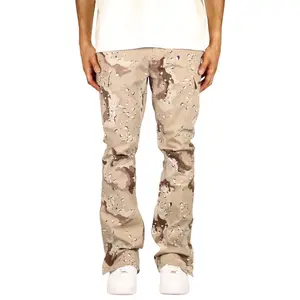 Desert Camo Flare Cargo Pants