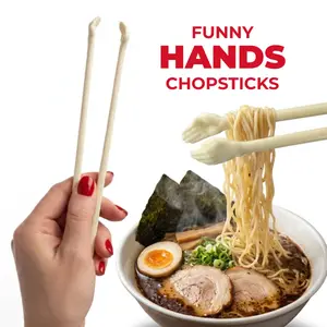 Tiny Hands Funny Chopsticks Hand or Fork & Knife Design for Sushi, Ramen, Parties & Gifts Modern Kitchenware Tableware Set