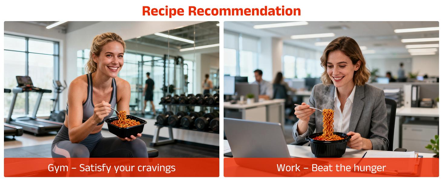 Healspot Upgraded High Protein Dry Tossed Ramen—31g Plant-Based Protein, Low Fat, Low Carb, Keto Friendly, Plant Based, Non GMO—Flavor Options: Spicy Buldak, Hot Pot or Sesame Sauce