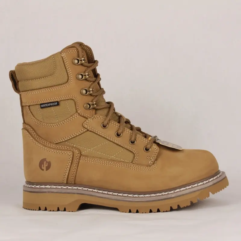 Men's Closed Tactical Work Boots - Footwear Comfort Bota Slip Resistant Steel Toe