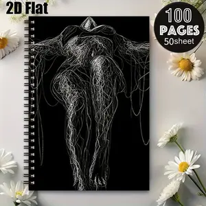 1 Spiral Coil Notebook 5.7x8.26 Inch, Durable Binding, Perfect for Travel Journal, Camping Adventure Log, Daily Planner, Ideal Gift for Outdoor Enthusiasts on Thanksgiving, Christmas, Birthdays [2D] Flat