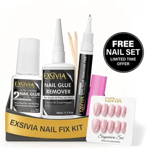 Exsivia Nail Fix Kit – Nail Glue, Remover & Pen
