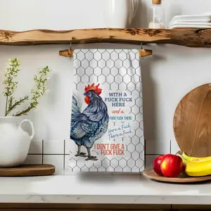 With A F F Here | Best Selling Kitchen Tea Towel With A F F Here | Best Selling Kitchen Tea Towel