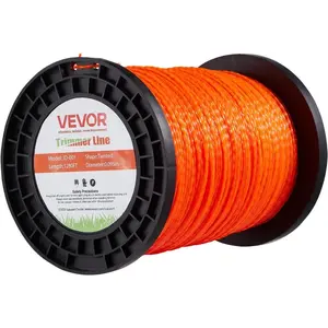 VEVOR 095 Trimmer Line 1280 ft StringTrimmer Line, Orange Heavy Duty Weed Eater String, Premium Trimmer String Replacement for String Trimmer Weed Trimmers, Weed Wacker String with Twisted DesignVEVOR Super Brand Day