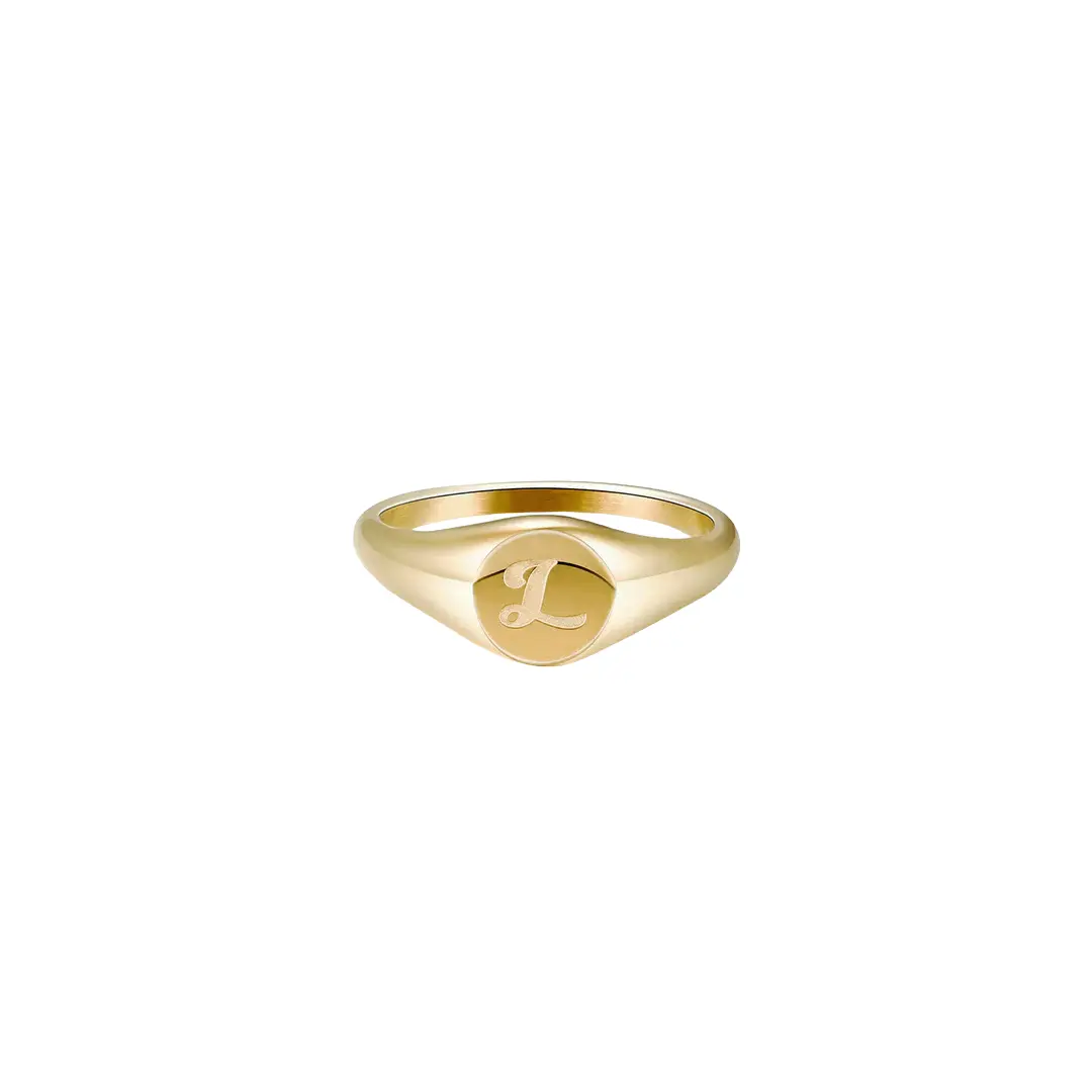 Script Signet Ring Script Signet Ring