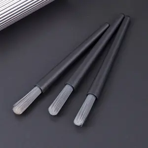 3pcs Barista-Recommended Espresso Machine Cleaning Brush, Portable And Effective Coffee Residue Remover for Manual Coffee Grinders, Essential Coffee Cleaning Accessory