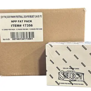 Panini 2024-2025 Select Football Fat Pack 12 Box Case Sealed NPP ITEM# 17356 15 Cards Per Pack 12 Packs Per Box Collectible Item