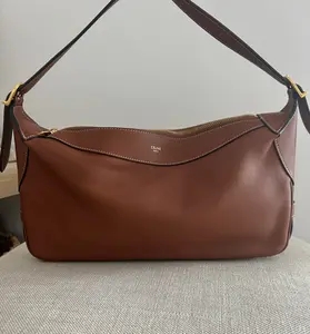 Pre-owned Calfskin leather Shoulder Bags Celine Romy Medium in Calfskin Tan Shoulder