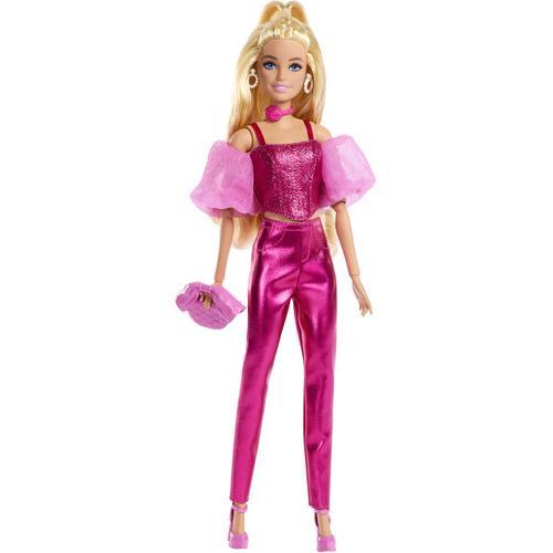 Mattel - Barbie Deluxe Style with Blonde Hair in Pink Metallic Corset Outfit  [Collectible Figurine/Statue/Bust] Paper Doll