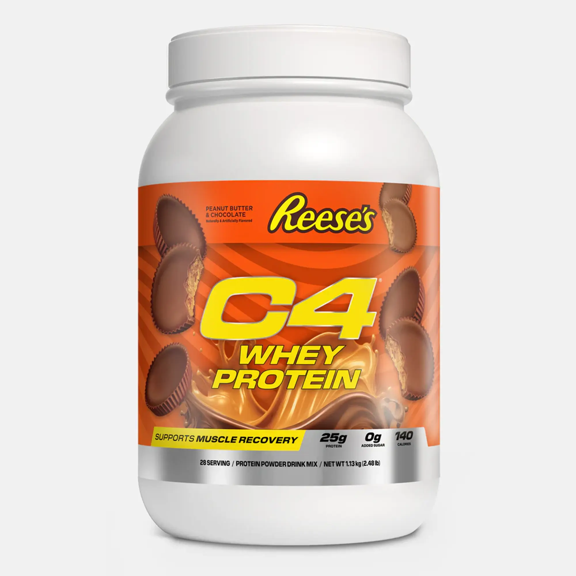Cellucor C4 Whey Protein Powder - Reese's PB&Chocolate Flavor, 25g US-Made Dietary Fitness Sports Nutrition Supplement for Gym Muscle Recovery Support