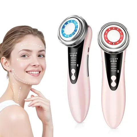 4 in 1 Electric Facial Massager, Multifunctional Beauty Machine, 1 Count USB Rechargeable Facial Lifting & Firming Massage Tool, Professional Facial Beauty Instrument, Facial Beauty Massagers, Face Lifting Device for Women, Beauty Devices