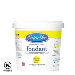 Satin Ice Vanilla Fondant Yellow 2lb