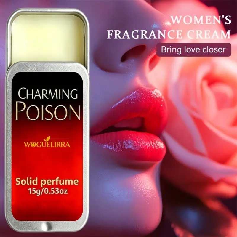 Women's Pheromone Solid Perfume Cream, Fresh Floral Scent, 0.53 Oz, Portable, Ideal for Dates and Daily Use, Perfect Gift for Her
