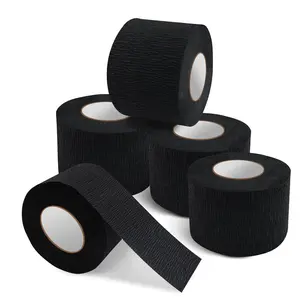 Barber Paper Neck Strips Barber Accessories 5 Rolls Disposable Professional Barber Supplies Stretchy Paper Neck Strips Salon Haircut Styling-Black