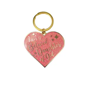 I am a Beloved Daughter of God Enamel Keychain